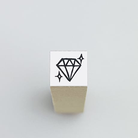 【ダイヤ10mm角】絵文字はんこ10x10mm_R677