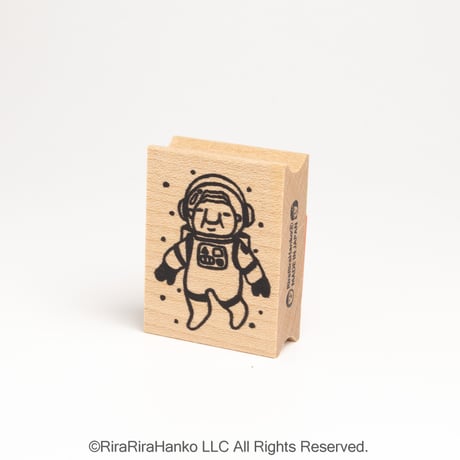 【岩井係長の宇宙遊泳】デザインはんこ30x40mm_R1116