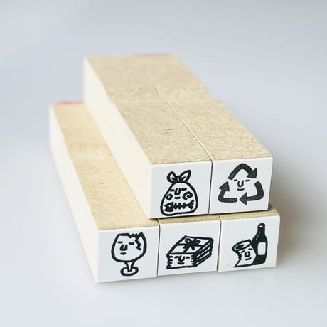 【ゴミの分別５本セット】はんこセット_RS022