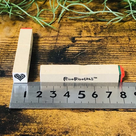 【ギザギザハート10mm角】絵文字はんこ10x10mm_R346