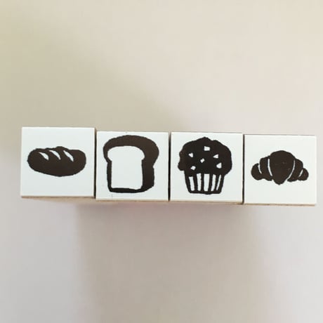 【クロワッサン10mm角】絵文字はんこ10x10mm_R162