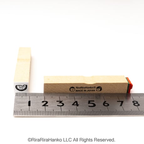 【スイカ10mm角】絵文字はんこ10x10mm_R1038