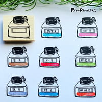 【まもるくんのインクボトル】デザインはんこ40x48mm_R412