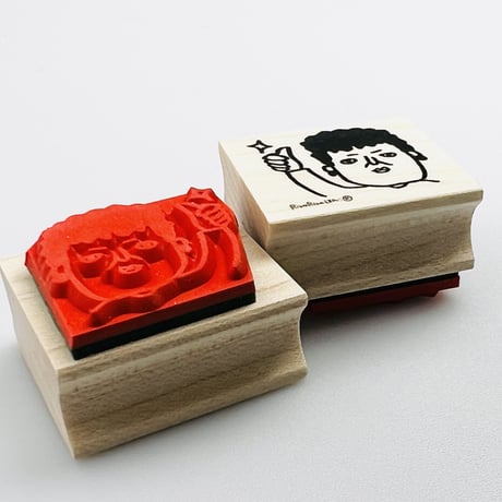 【関さんのグッド】デザインはんこ26x30mm_R685
