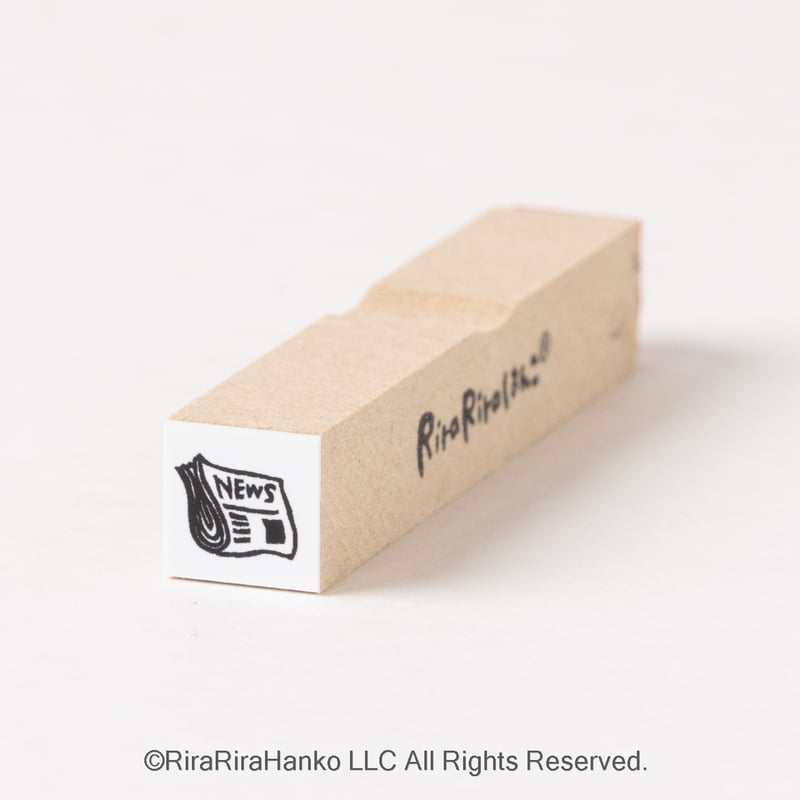 ニュース10mm角】絵文字はんこ10x10mm_R681 | RiraRiraはんこストア＊