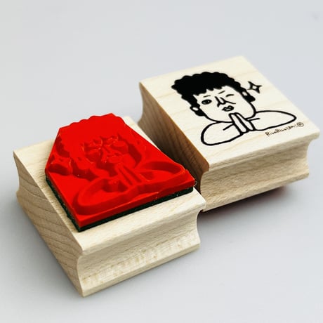 【関さんのお願い】デザインはんこ26x30mm_R686