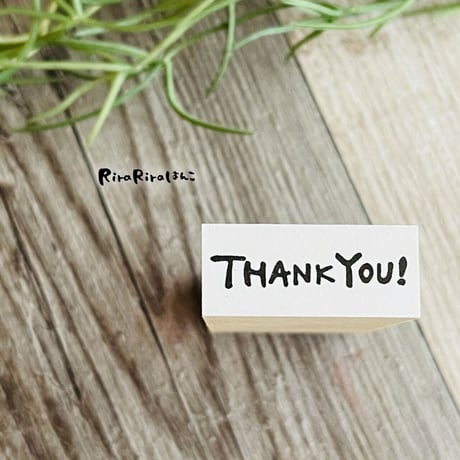 【THANK YOU!(小)】文字はんこ12x28mm_R519_o