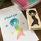 【ファンキーガール】デザインはんこ26x55mm_R038