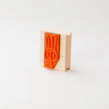 【うさぎのうー太郎】デザインはんこ30x40mm_R969
