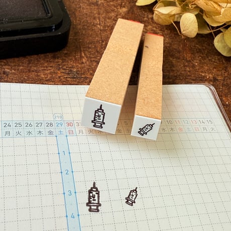 【注射・予防接種】絵文字はんこ