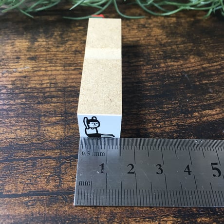 【まもるくんのL字15mm角】デザインはんこ15x15mm_R168