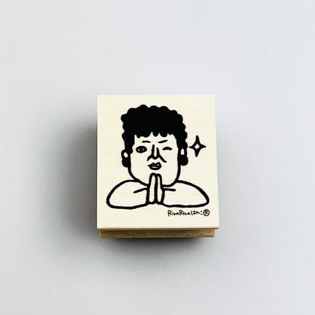 【関さんのお願い】デザインはんこ26x30mm_R686