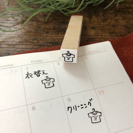 【Tシャツ・洗濯】絵文字はんこ