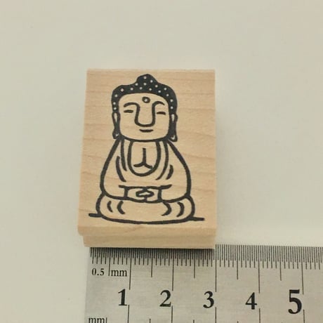 【大仏ちゃん】デザインはんこ30x40mm_R143