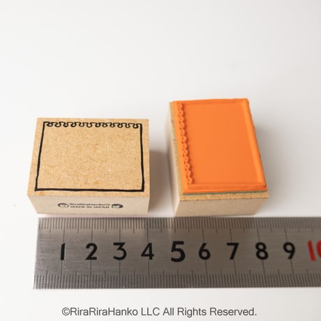 5月1日販売開始＊【スケッチブック枠（リニューアル）】枠はんこ30x40mm_R1306_o