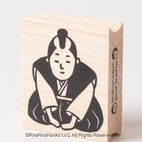 【三つ指侍】デザインはんこ40x48mm_R045