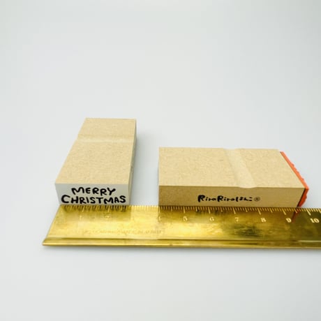 【MerryChristmas（メリークリスマス）】文字はんこ12x28mm_R555_o
