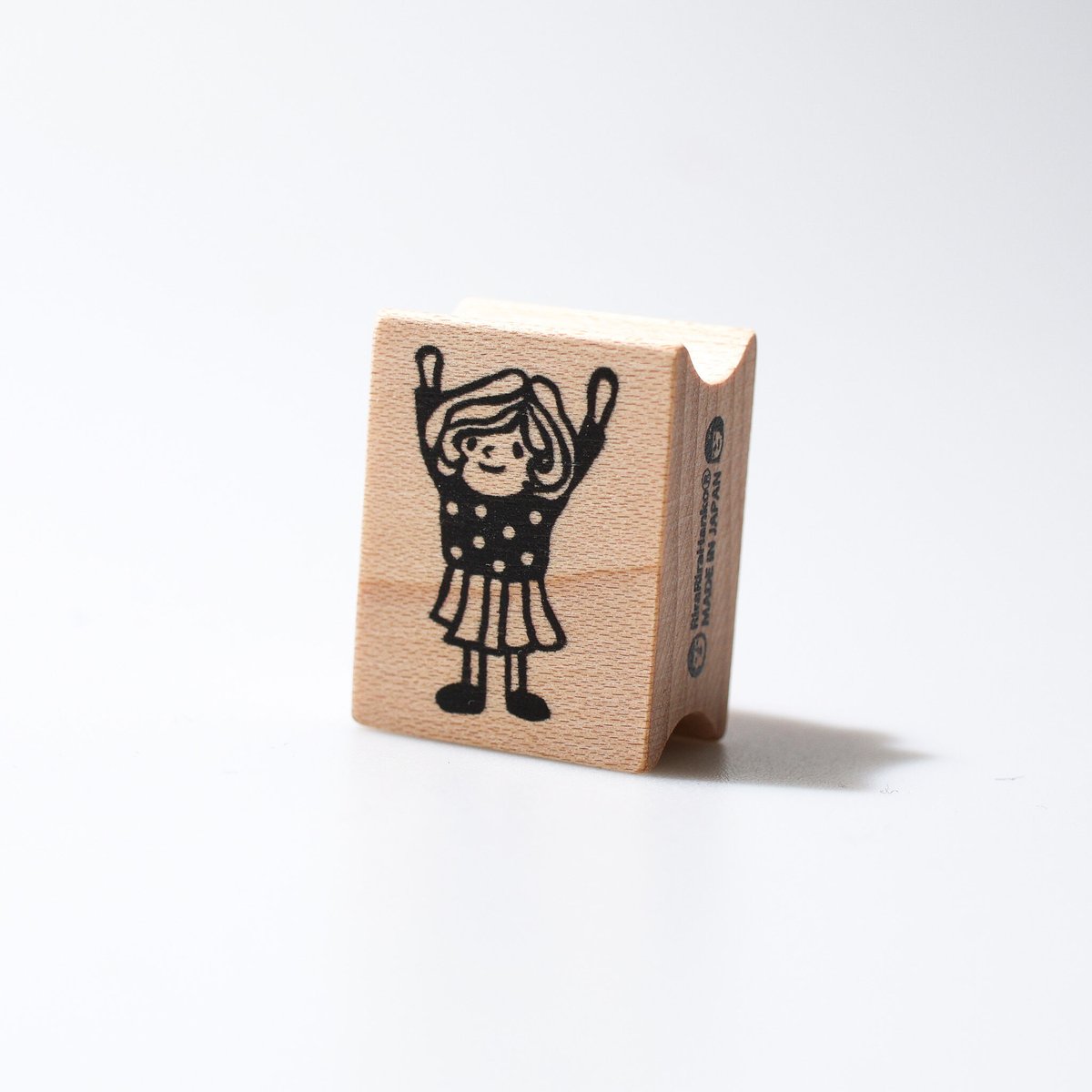 めろん様【60】ラバースタンプ ばんざいマロンちゃん＊20mmx26mm＊ラバースタンプ＊R893