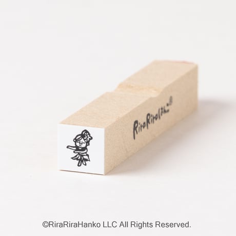 【フラダンス10mm角】絵文字はんこ10x10mm_R414