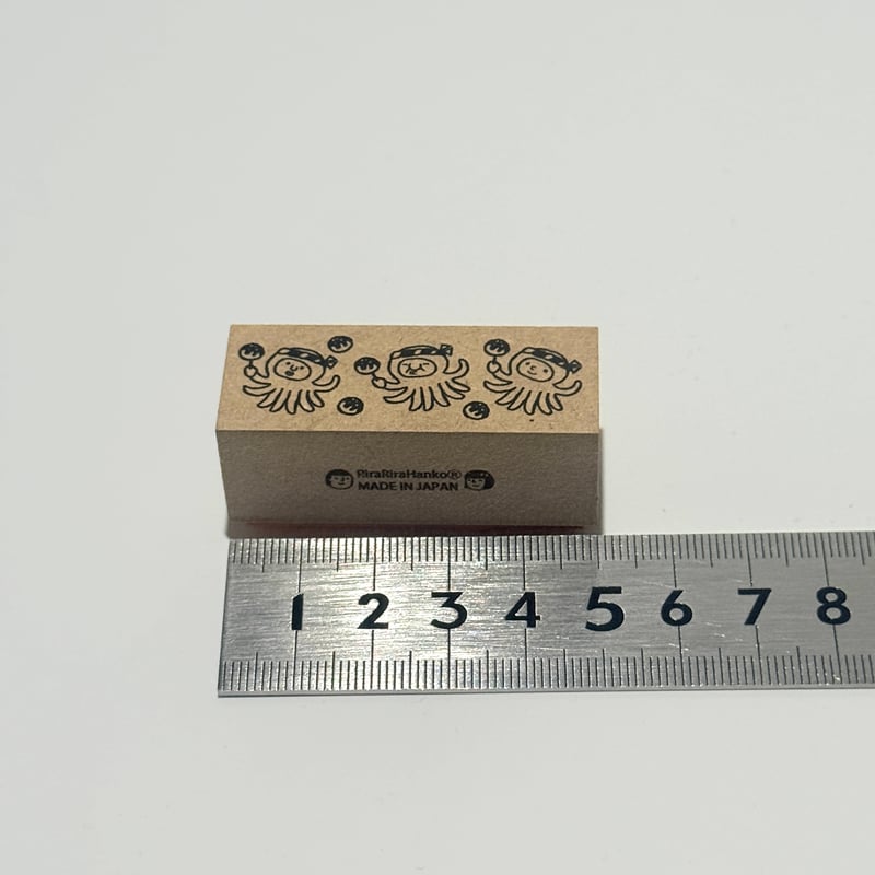 5月1日一般販売開始＊【タコちゃんズ】デザインはんこ20x50mm_R1288_o