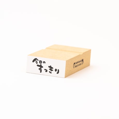 【今日のすっきり】文字はんこ12x28mm_R1009_o