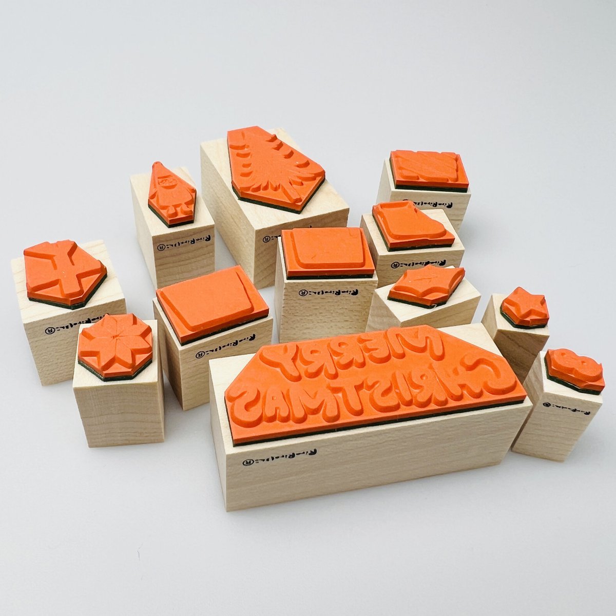 【722】ラバースタンプ   クリスマス ちびブラウニー 3種セット 722】ラバースタンプ クリスマス ちびブラウニー 3種セット