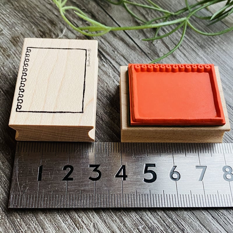 スケッチブック枠＊30㎜×40㎜＊ラバースタンプ＊R462 | RiraRiraはんこ