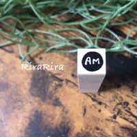 【AM】スケジュールはんこ＊10㎜角＊R288
