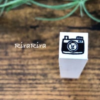 【カメラ10mm角】絵文字はんこ10x10mm_R183