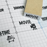 【6/14まで300円】  【MOVIE(映画)】文字はんこ8x20mm_R741_o