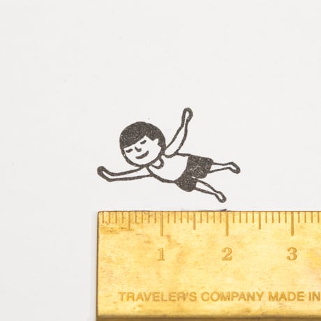 【まもるくんのはばたき】デザインはんこ20x26mm_R805