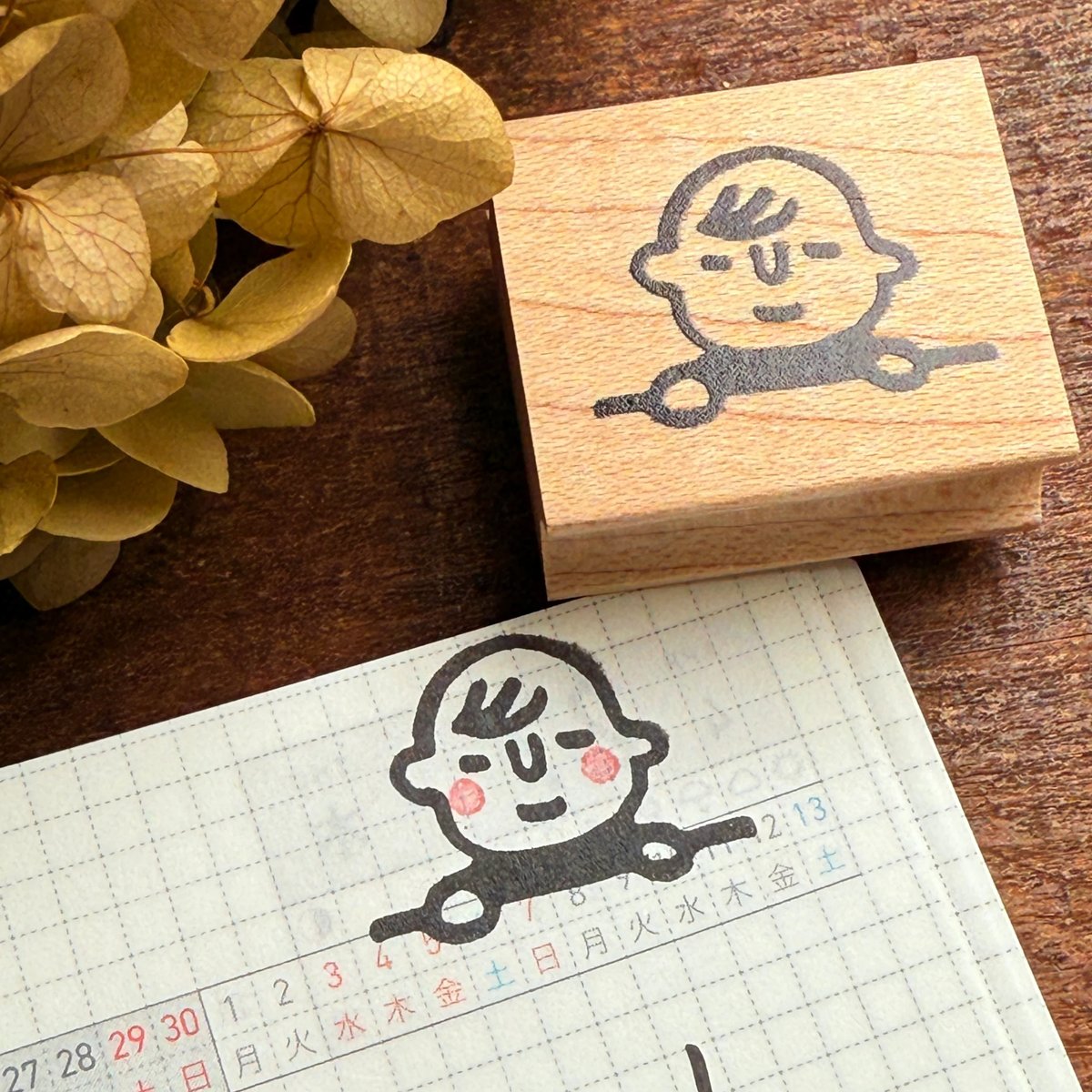 【767】ラバースタンプ  ひょっこりラベル 767】ラバースタンプ ひょっこりラベル 雑貨・ステーショナリー