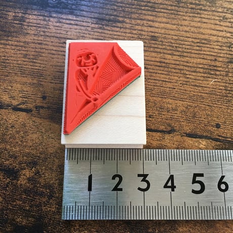【岩井係長の角からチラリ】デザインはんこ30x40mm_R089