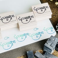 【おふぐさん】デザインはんこ26x30mm_R661