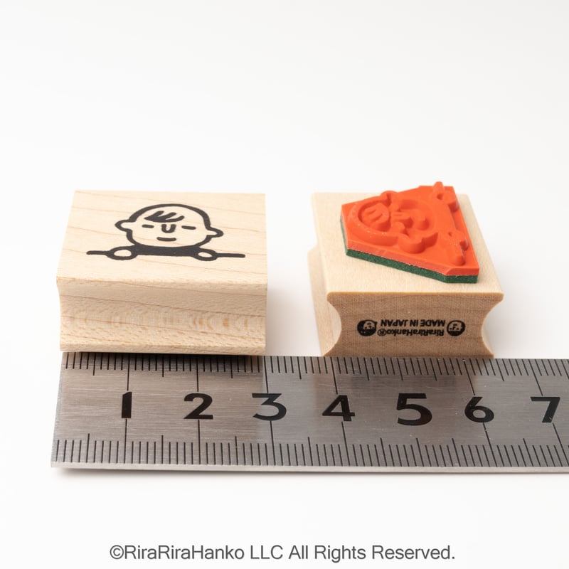 ひょっこり赤ちゃん＊26mm×30mm＊ラバースタンプ＊R1051