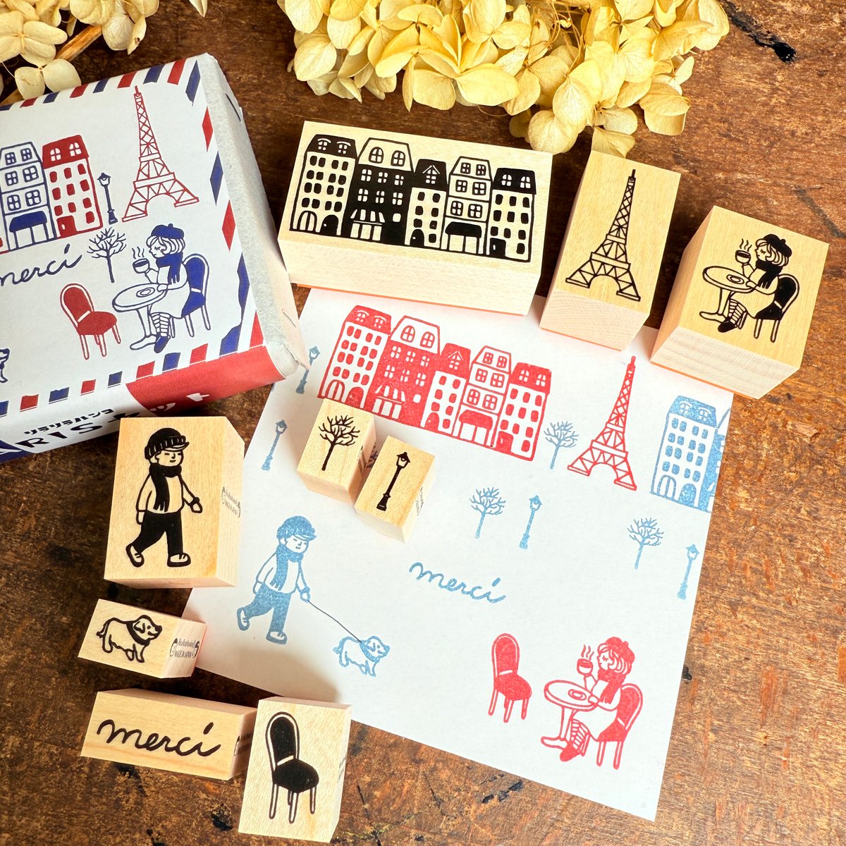 パリはんこセット】はんこセット_RS057_y | RiraRiraはんこストア