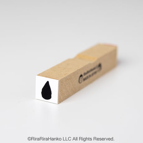 【ベタ水滴10mm角】絵文字はんこ10x10mm_R1277