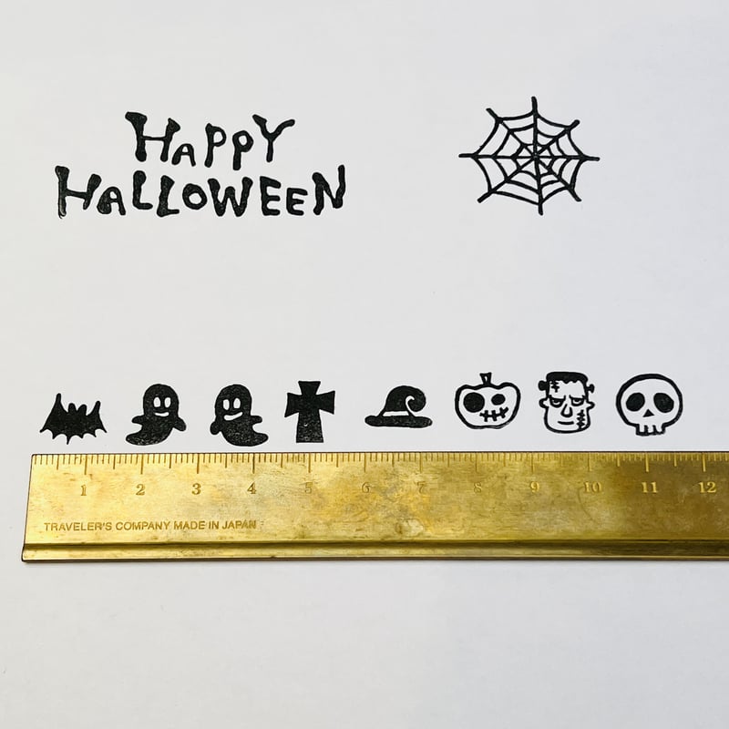 ハロウィンはんこセット＊ラバースタンプ10個セット＊RS032_y