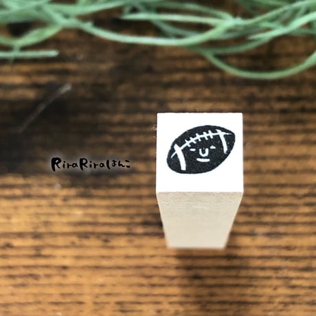 【アメフト・ラグビー10mm角】絵文字はんこ10x10mm_R313