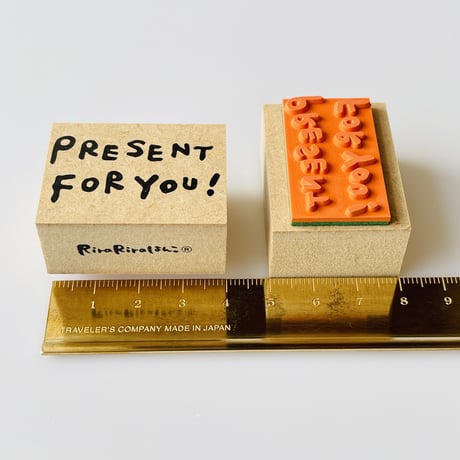 【PRESENT FOR YOU！】文字はんこ30x40mm_R526_o
