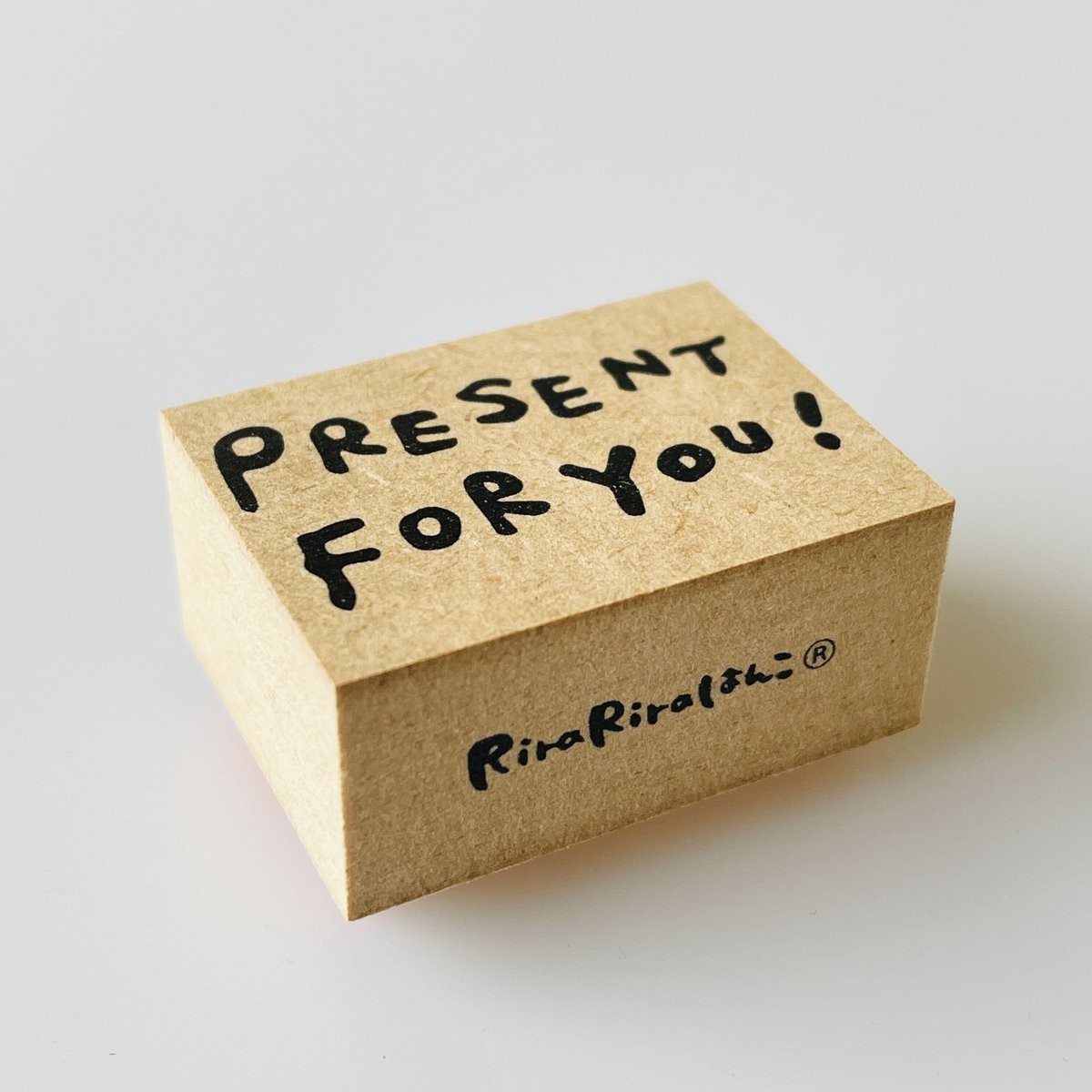 リニューアル】PRESENT FOR YOU！＊30㎜×40㎜＊ラバースタンプ＊R526_o