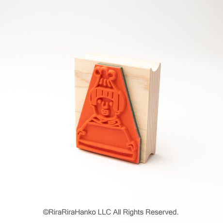 【たまよちゃんのコック】デザインはんこ40x48mm_R1045