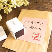 【20mm角】 お名前はんこ20mm角☆浸透印【赤インク】＊名入れオーダー＊⑭コケッコー先生＊OSMO_046_2020_R