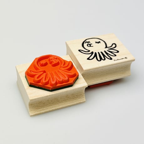 【タコくん】デザインはんこ26x30mm_R737