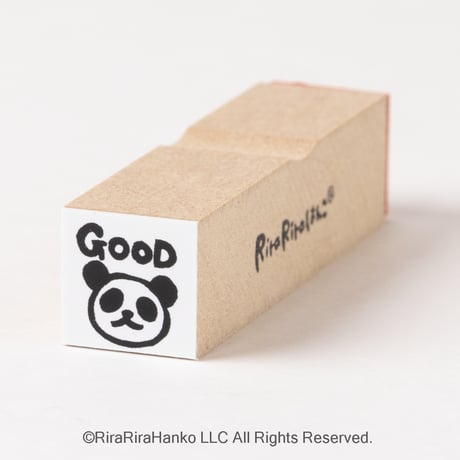 【パンダのGOOD15mm角】便利はんこ15x15mm_R011