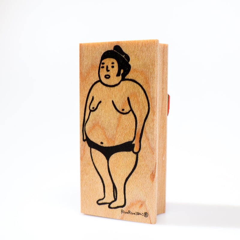 300】ドイツ製 ラバースタンプ ヒモ ぶら下がりんこ