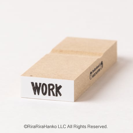 【WORK(仕事)】文字はんこ8x20mm_R490_o