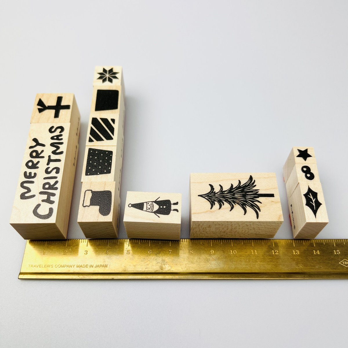 【722】ラバースタンプ   クリスマス ちびブラウニー 3種セット 722】ラバースタンプ クリスマス ちびブラウニー 3種セット