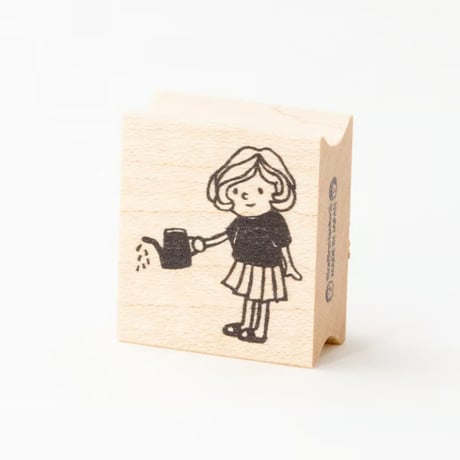 【マロンちゃんの水やり】デザインはんこ26x30mm_R976