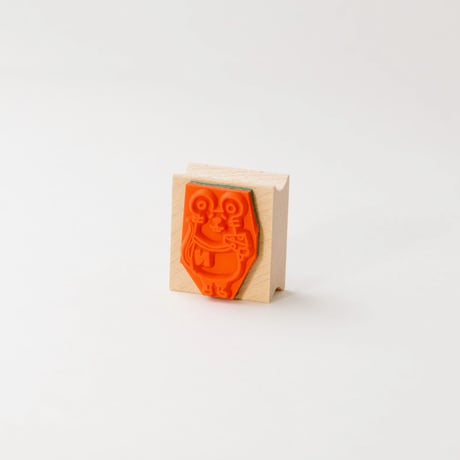 【ねず吉】デザインはんこ26x30mm_R971